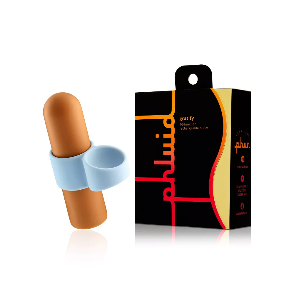 Gratify 10-Function Rechargeable Waterproof Vibrating Bullet 3 Inch – Phluid
