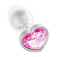 Sweet Heart Metal Butt Plug 3 Inch - Hott Love