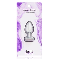 Sweet Heart Metal Butt Plug 3 Inch - Hott Love