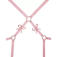 Pink Bondage Harness with Bows