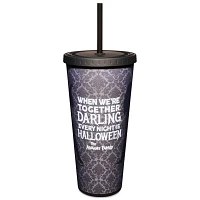 Morticia and Gomez Cup with Straw 24 oz. - The Addams Family