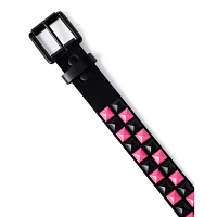 Black and Pink Studded Belt