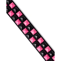 Black and Pink Studded Belt