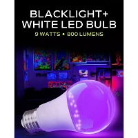 Black Light and White LED Light Bulb