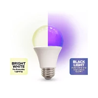 Black Light and White LED Light Bulb