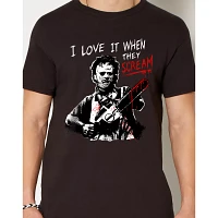 When They Scream T Shirt - Texas Chainsaw Massacre