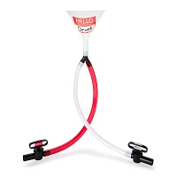 Hello My Name is Drunk Double Beer Bong