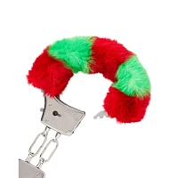 Candy Cane Fur Cuffs