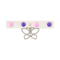 Pink and Purple Spike Butterfly Choker Necklace