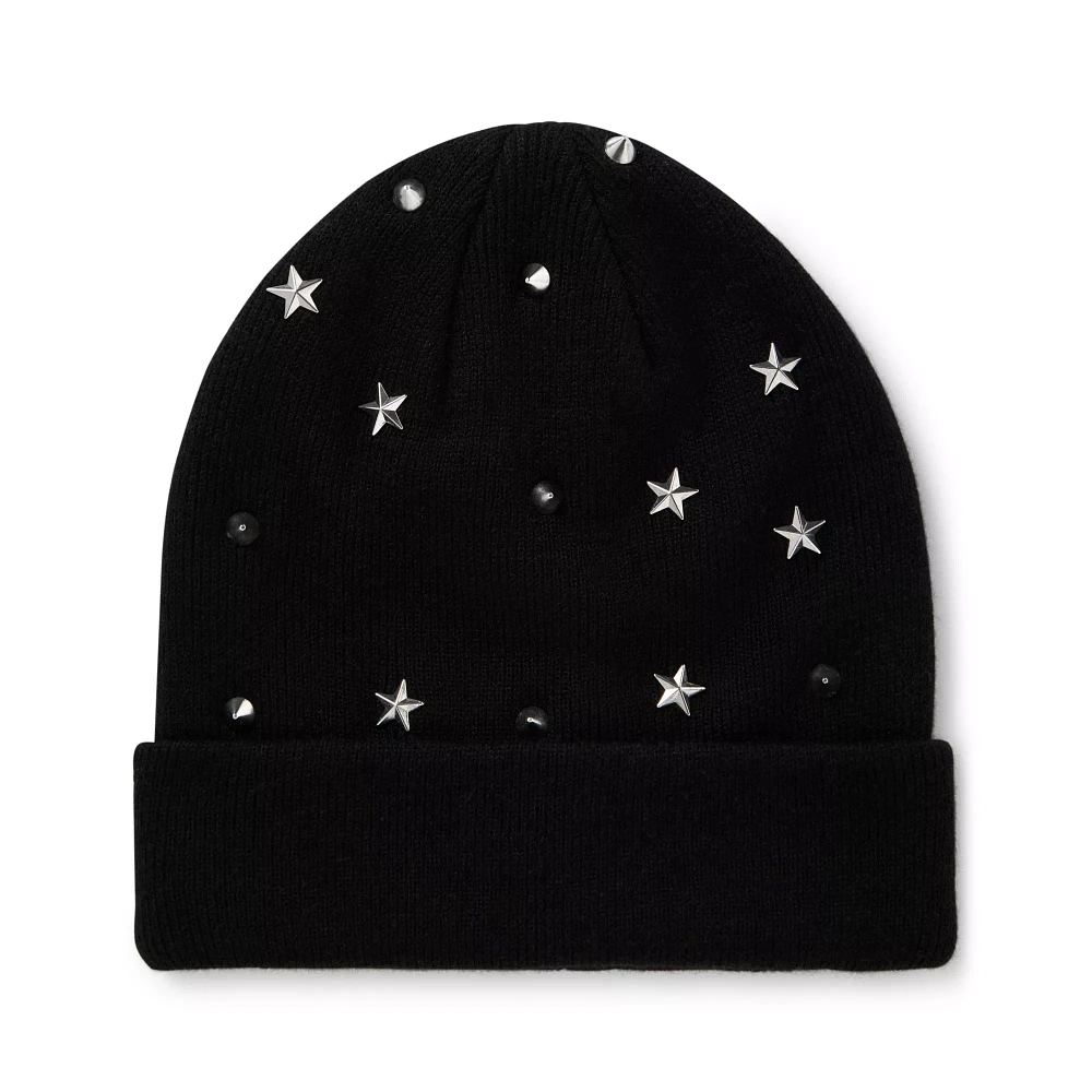 Spike and Star Knit Hat