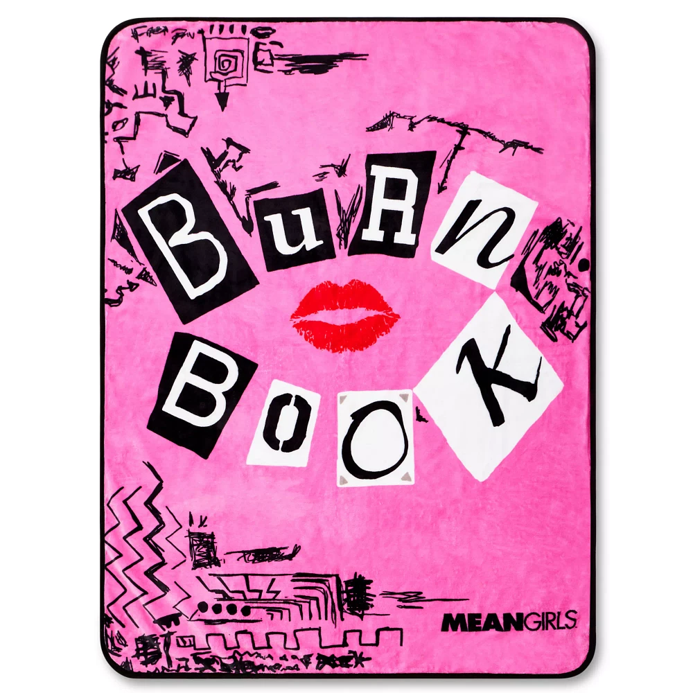 Mean Girls Burn Book Reversible Fleece Blanket