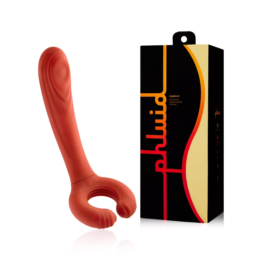 Explore 8-Function Double-Ended Rechargeable Waterproof Vibrator 13.8 Inch – Phluid