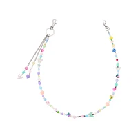 Cute Butterfly and Flower Beaded Wallet Chain