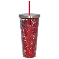 Betty Boop Glitter Cup with Straw - 20 oz.