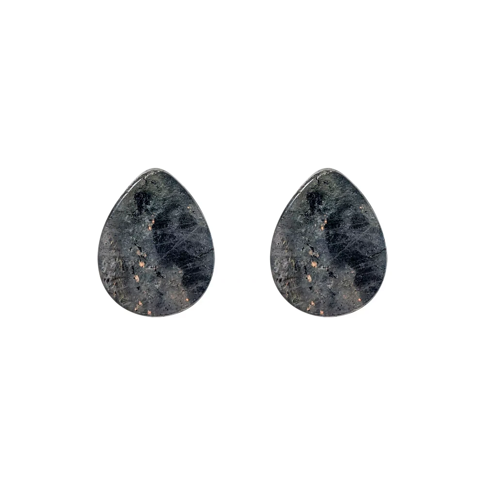 Oval Labradorite Stone Plugs