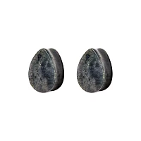 Oval Labradorite Stone Plugs