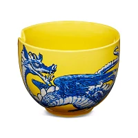 Yellow Dragon Bowl with Chopsticks