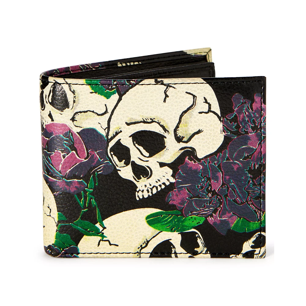 Skull & Rose Bifold Wallet