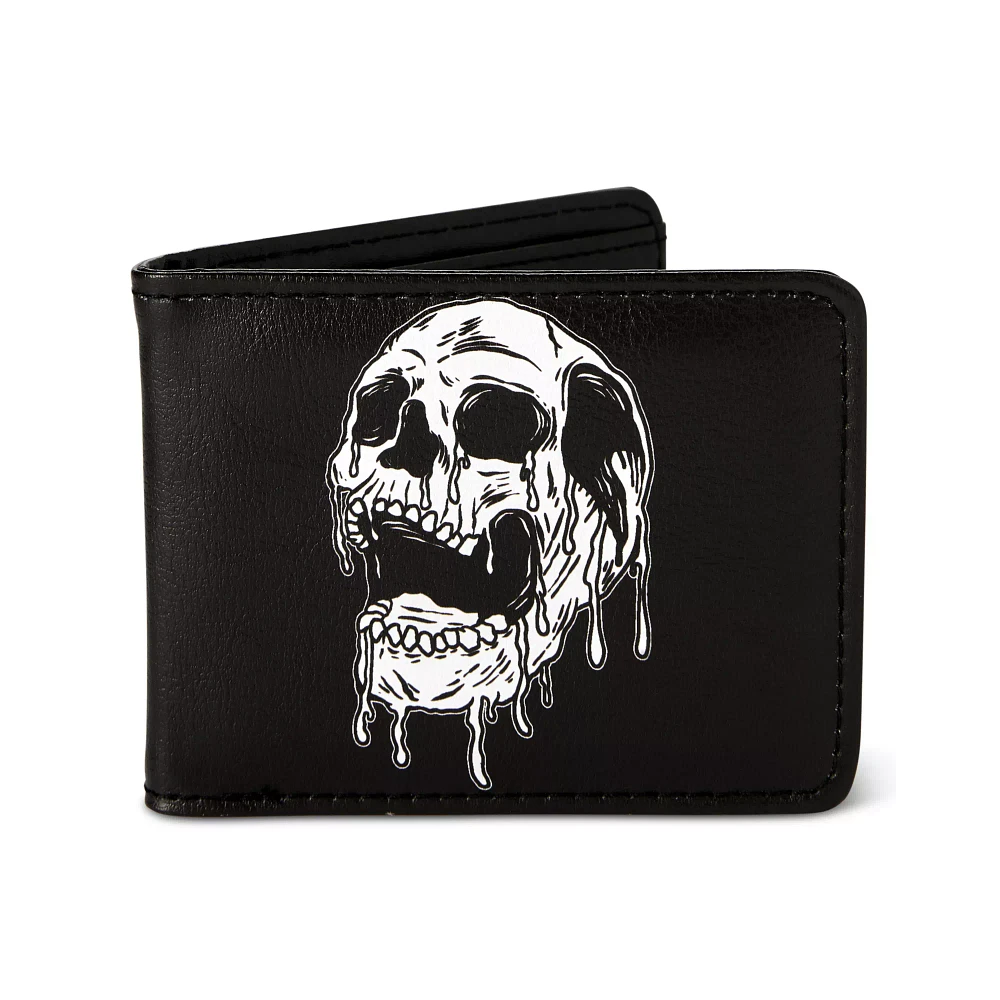 Buckle-Down Drippy Skull Bifold Wallet