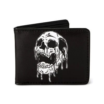 Buckle-Down Drippy Skull Bifold Wallet
