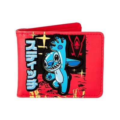 Buckle-Down Stitch Kanji Bifold Wallet - Lilo & Stitch