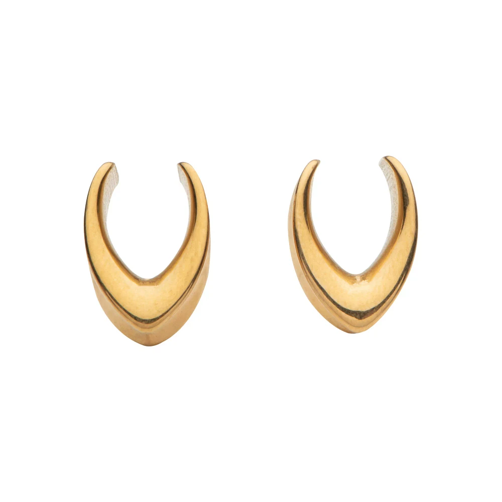 Gold-Plated Teardrop Saddle Tunnels