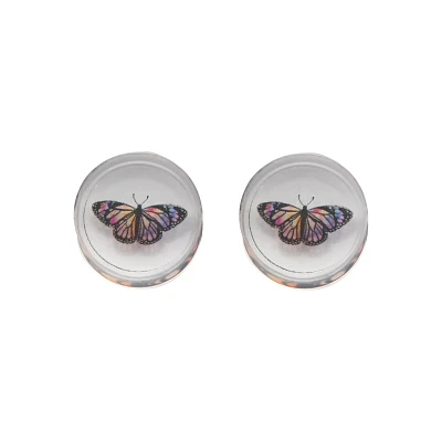 Acrylic Resin Butterfly Plugs - 00 Gauge