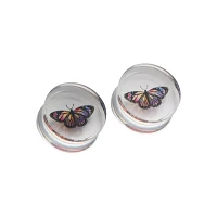 Acrylic Resin Butterfly Plugs - 00 Gauge