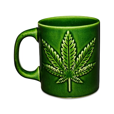 Weed Leaf Green Coffee Mug - 10 oz.