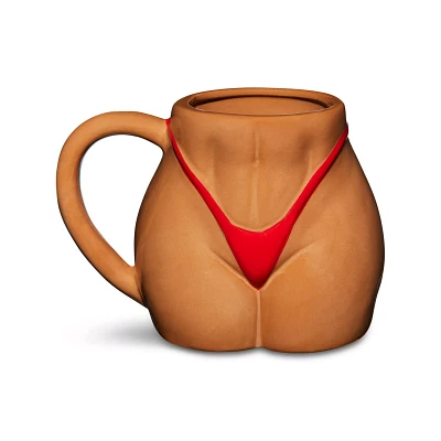 Brown Bikini Butt Molded Coffee Mug - 17 oz.
