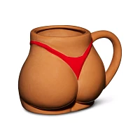 Brown Bikini Butt Molded Coffee Mug - 17 oz.