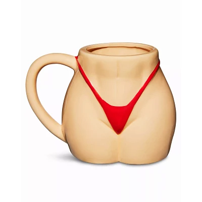 Beige Bikini Butt Molded Coffee Mug - 17 oz.
