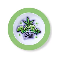 Puff Puff Pass Round Ashtray with Lid