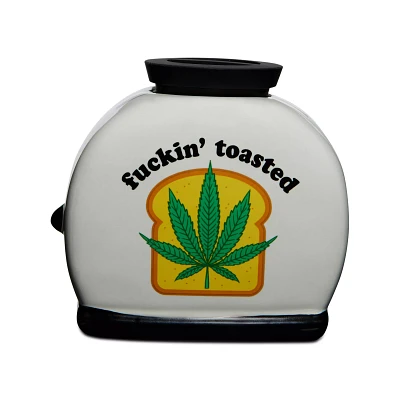 Fuckin' Toasted Weed Leaf Molded Toaster Stash Jar - 20 oz.