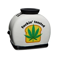Fuckin' Toasted Weed Leaf Molded Toaster Stash Jar - 20 oz.