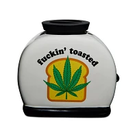 Fuckin' Toasted Weed Leaf Molded Toaster Stash Jar - 20 oz.
