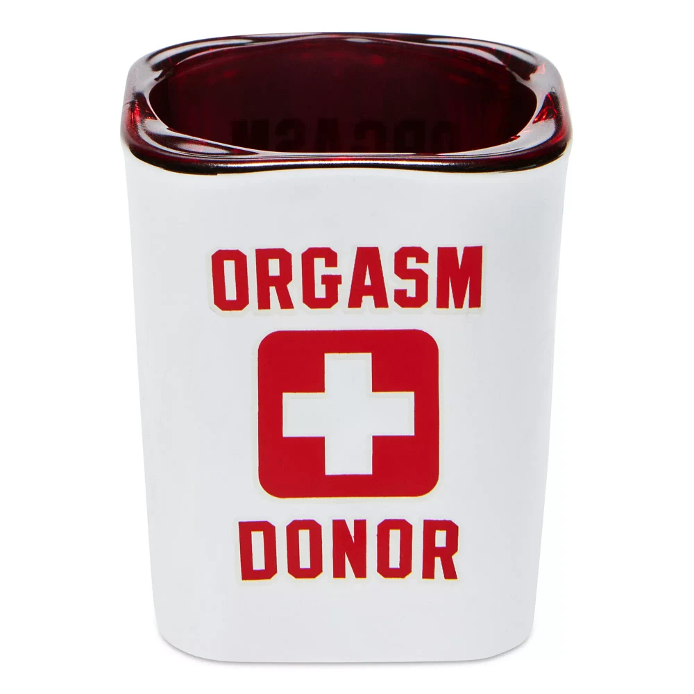Orgasm Donor Square Shot Glass - 2 oz.