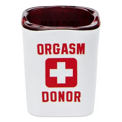 Orgasm Donor Square Shot Glass - 2 oz.