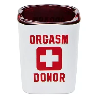 Orgasm Donor Square Shot Glass - 2 oz.