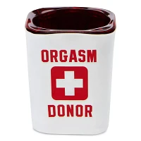 Orgasm Donor Square Shot Glass - 2 oz.