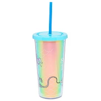 Skeleton Mermaid Cup with Straw - 20 oz.