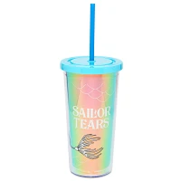 Skeleton Mermaid Cup with Straw - 20 oz.