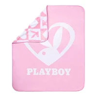 Playboy Bunny Heart Fleece Blanket