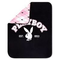 Pink Playboy Plaid Fleece Blanket