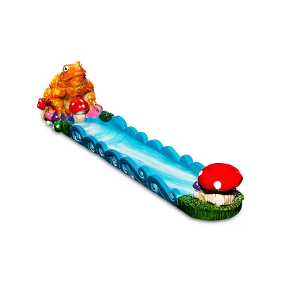 Mushroom Frog Flat Incense Burner