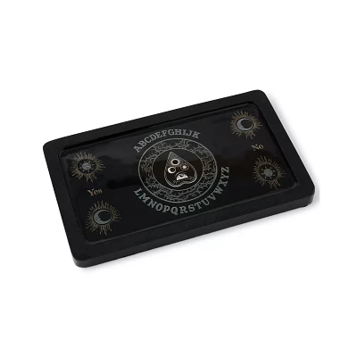 Black Ouija Board Wooden Tray