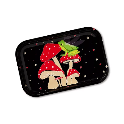 Starry Night Mushroom Frog Tray