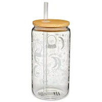 Mystic Glass Cup with Straw - 16 oz.
