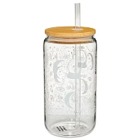 Mystic Glass Cup with Straw - 16 oz.