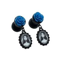 Blue Rose Emily Corpse Bride Plugs